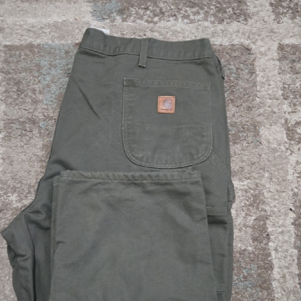 Carhartt Green Cargo Pants Durable Workwear